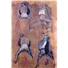 Image 1 : Edgar Degas - Four Studies Of Jockeys