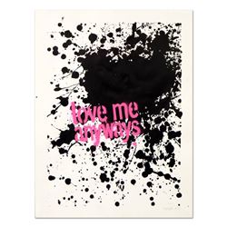 Padhia Avocado, "Love Me Anyways" Hand Painted Unique Variation Silkscreen, Numb