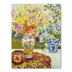John Powell, "Sunrise and Morning Glories" Limited Edition on Canvas, Numbered 2