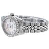 Image 7 : Rolex Ladies Stainless Steel Pink MOP Diamond 26MM Oyster Perpetaul Datejust