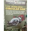 Image 1 : MiscMotion Sensor light 7-1/4” worm drive Circular Saw, Dual Drum Rock Tumbler, 4-1/2” angle grinder