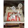 Image 1 : LUMINATED EMERGENCY EXIT LIGHT/SIGN AND SPARE LIGHT