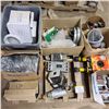 Image 1 : PLLET OF 15 X 15AMP BREAKERS, EGS COVER, 10 CEILING LIGHT FIXTURES, LIGHT COVERS ITM NO: PSTM-42B WH