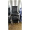Image 1 : 29 BLACK STACKING CHAIRS
