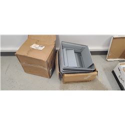 2 BOXES OF RECEPACLE LIDS SWINGLINE GREY