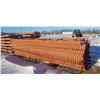 Image 2 : PALLET RACKING QTY 7 - 42"x 16 ft UPRIGHTS AND QTY 48 - 9' HEAVY DUTY BEAMS