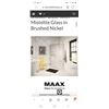 Image 4 : NEW MAXX36X36"GLASS SHOWER DOOR KIT  BRUSHED NICKLE