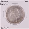Image 1 : 1876 Germany Bavaria 5 Mark Silver Coin
