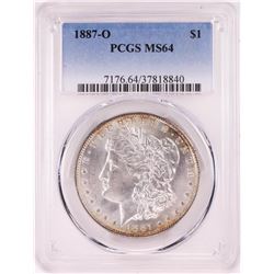 1887-O $1 Morgan Silver Dollar Coin PCGS MS64