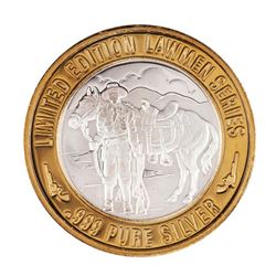 .999 Silver Lawmen Series Pat Garrett $10 Limited Edition Casino Gaming Token