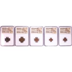 Lot of (5) Ancient Roman Empire Coins NGC Certified