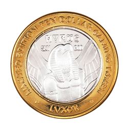 .999 Silver Luxor Las Vegas, Nevada $10 Casino Limited Edition Gaming Token