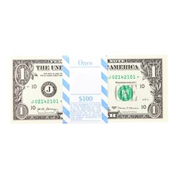 Pack of (100) Consecutive 2017 $1 Federal Reserve STAR Notes Kansas City