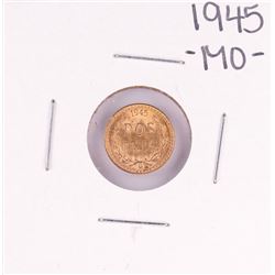 1945 Mexico Dos Pesos Gold Coin