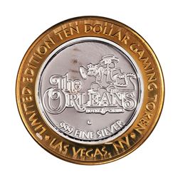 .999 Fine Silver The Orleans Las Vegas, Nevada $10 Limited Edition Gaming Token