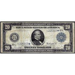 1914 $20 Federal Reserve STAR Note San Francisco