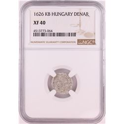 1626 KB Hungary Denar 'Madonna and Child' Coin NGC XF40