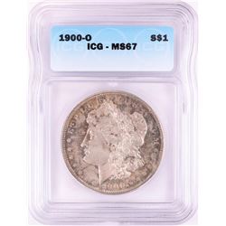 1900-O $1 Morgan Silver Dollar Coin ICG MS67