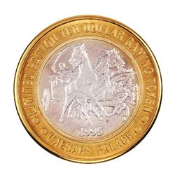 .999 Silver Caesars Palace Las Vegas, Nevada $10 Casino Limited Edition Gaming Token