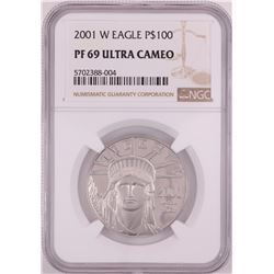 2001-W $100 Proof Platinum American Eagle Coin NGC PF69 Ultra Cameo
