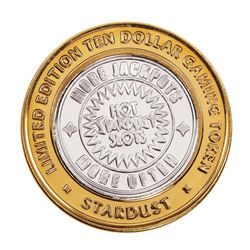 .999 Fine Silver Stardust Casino Las Vegas, NV $10 Limited Edition Gaming Token