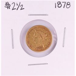 1878 $2 1/2 Liberty Head Quarter Eagle Gold Coin