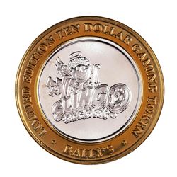 .999 Silver Bally's Las Vegas, Nevada $10 Casino Limited Edition Gaming Token