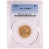 Image 1 : 1892 $5 Liberty Head Half Eagle Gold Coin PCGS MS63