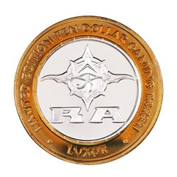 .999 Silver Luxor Las Vegas, Nevada $10 Casino Limited Edition Gaming Token