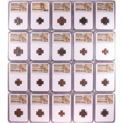 Lot of (20) Different Ancient Roman Empire Coins NGC Certified