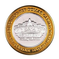 .999 Silver Boulder Station Hotel Casino Las Vegas, NV $10 Limited Casino Token