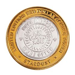 .999 Fine Silver Stardust Casino Las Vegas, NV $10 Limited Edition Gaming Token