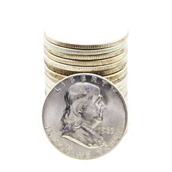 Roll of (20) Brilliant Uncirculated 1963 Franklin Half Dollar Coins