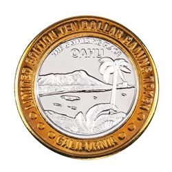 .999 Fine Silver Sam Boyd's California $10 Casino Limited Edition Gaming Token