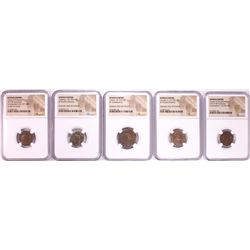 Lot of (5) Ancient Roman Empire Coins NGC Certified
