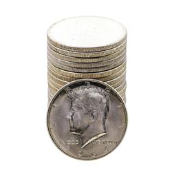 Roll of (20) Brilliant Uncirculated 1964-D Kennedy Half Dollar Coins