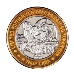 .999 Silver Tropicana Las Vegas, Nevada $10 Casino Limited Edition Gaming Token