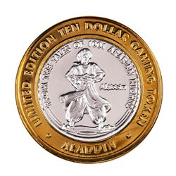 .999 Fine Silver Aladdin Resort & Casino Las Vegas $10 Limited Edition Gaming Token