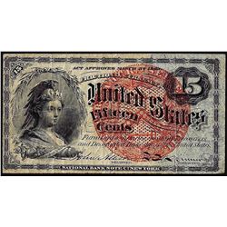 March 3, 1863 Fourth Issue Fifteen Cent Fractional Currency Note