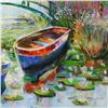 Image 2 : Vadik Suljakov "Day At the Lake" Original Oil Painting on Canvas