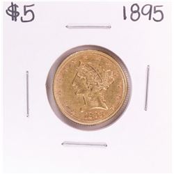 1895 $5 Liberty Head Half Eagle Gold Coin