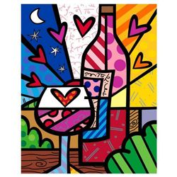 Romero Britto "Rose All Day" Limited Edition Giclee