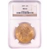 Image 1 : 1899 $20 Liberty Head Double Eagle Gold Coin NGC MS63