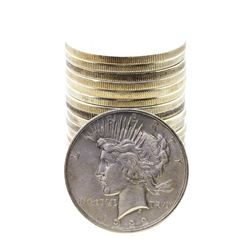 Roll of (20) 1922 $1 Peace Silver Dollar Coins