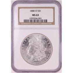 1880-O $1 Morgan Silver Dollar Coin NGC MS63