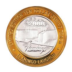 .999 Silver Flamingo Laughlin, NV $10 Casino Limited Edition Gaming Token