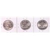 Image 2 : Lot of (3) 1953-D Franklin Half Dollar Coins
