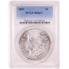 Image 1 : 1893 $1 Morgan Silver Dollar Coin PCGS MS63+