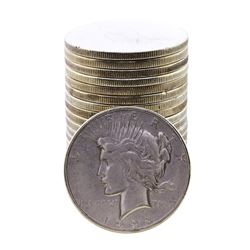 Roll of (20) 1923-S $1 Peace Silver Dollar Coins
