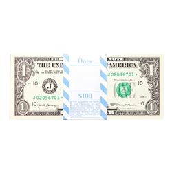 Pack of (100) Consecutive 2017 $1 Federal Reserve STAR Notes Kansas City
